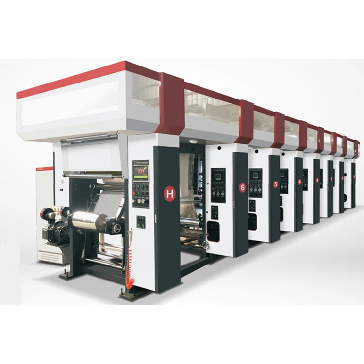 3-12 farger datastyrt automatisk rotasjonstrykkmaskin Tre vektormotor