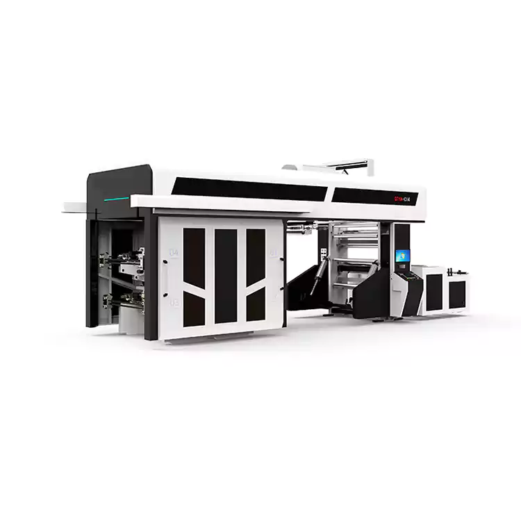 4-8 farger Flexographic Ci Plastic Flexo Printing Machine