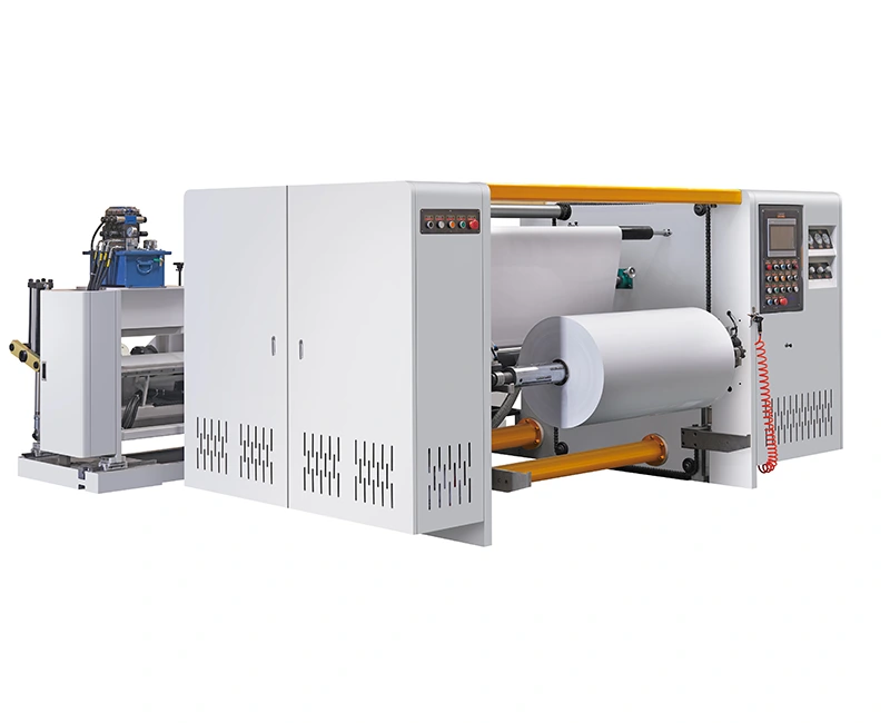 Datastyrt spalte- og tilbakespolingsmaskin